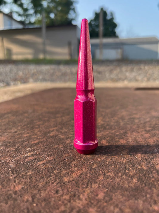 Candy Pink Spike Lug Nuts