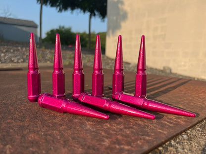 Candy Pink Spike Lug Nuts