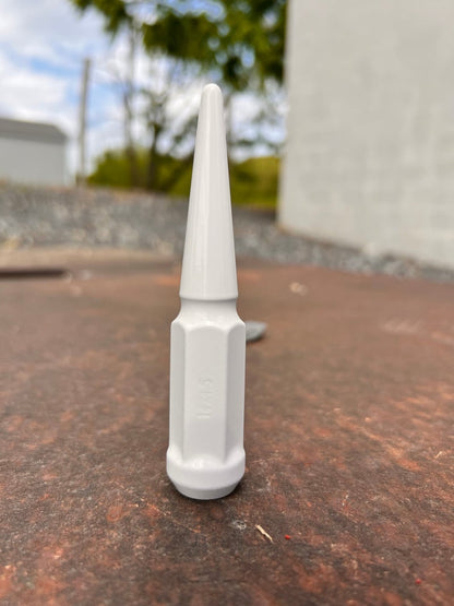 White Spike Lug Nuts