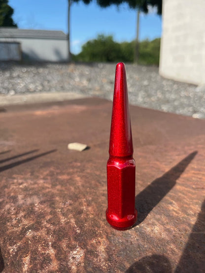 Candy Red Spike Lug Nut