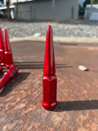 Candy Red Spike Lug Nut