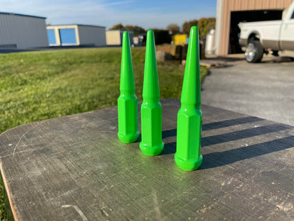 Neon Green Spike Lug Nuts